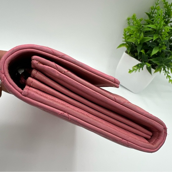 Authentic Chanel pink lamb skin long wallet ❤️ - Picture 12 of 12